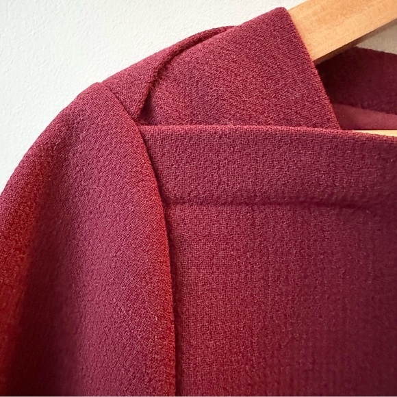 Lafayette 148 Sheath Shift Short Sleeve Wool Dress - Picture 3 of 11